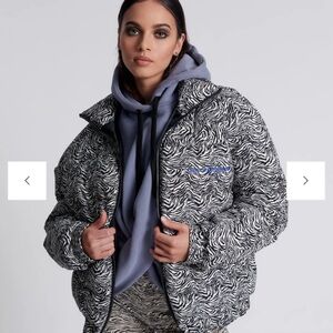 One Teaspoon Zebra Print Winter Jacket
